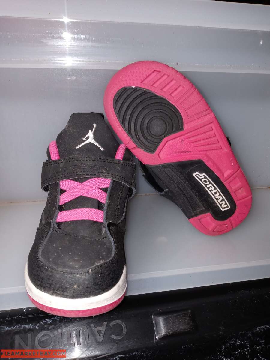 Toddler Size 4C Pink/Black Nike Jordan Shoes