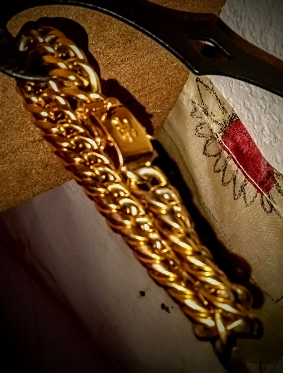 18k GP Chunky Men Bracelet