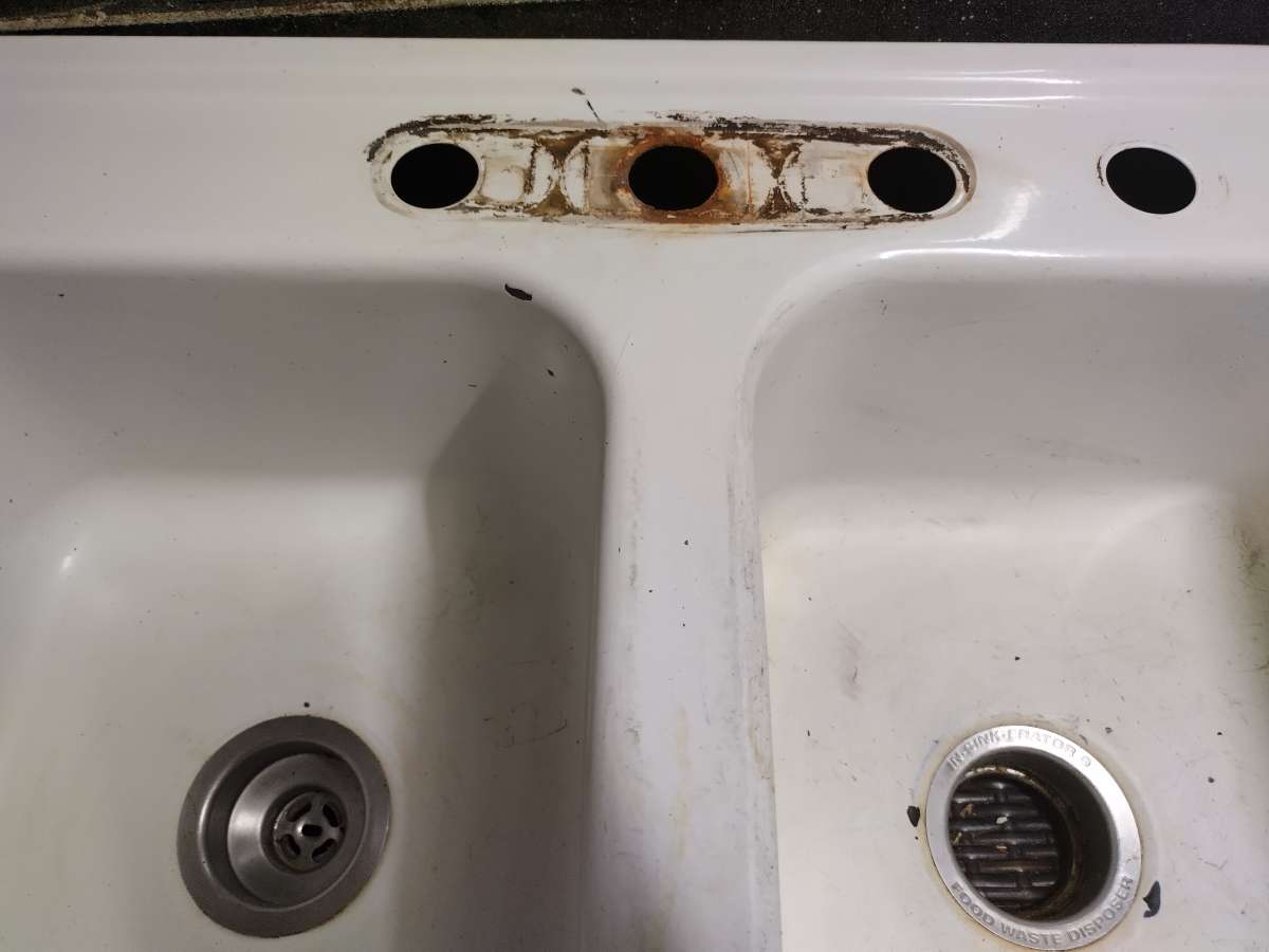 large double kitchen sink