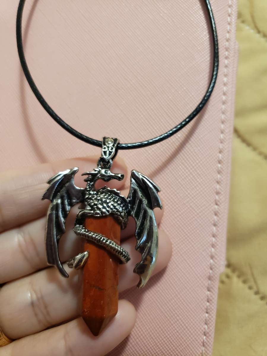red Jasper pendant necklace