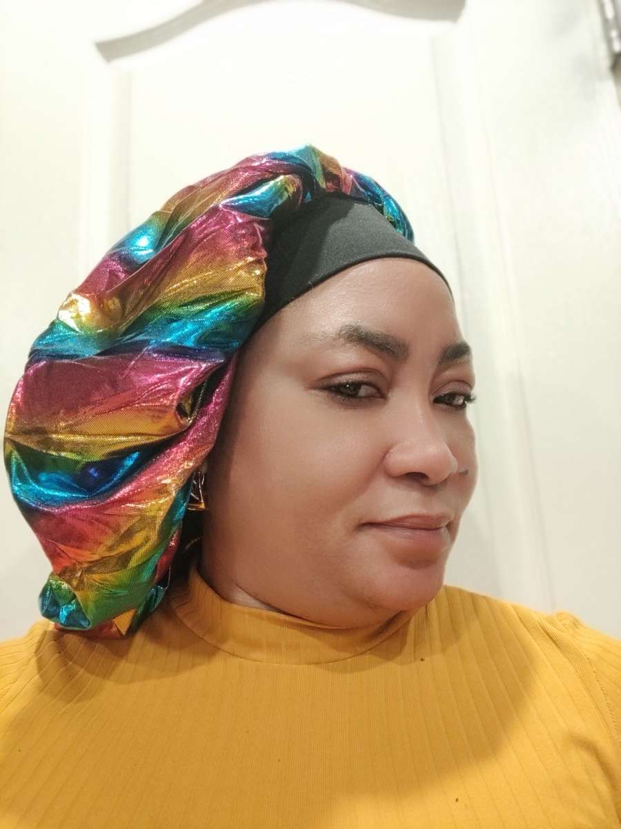 protective Edge Control Silk and Velvet hair bonnet