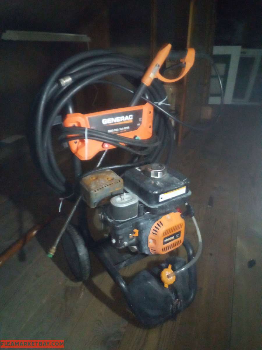 GENERAC 2900 psi pressure washer with all the heads