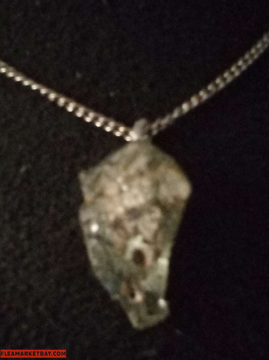 Moldavite crystal pendant