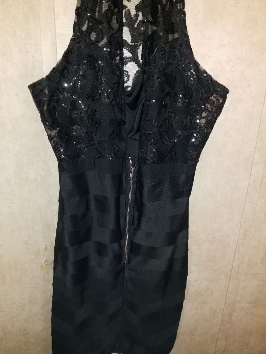 black cocktail dress one of a kind