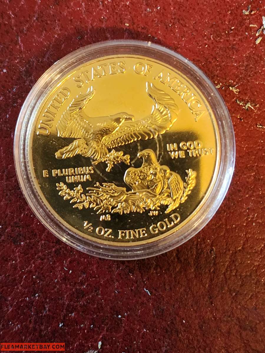 2021 $25 Gold Eagle 1/2 ounce of gold