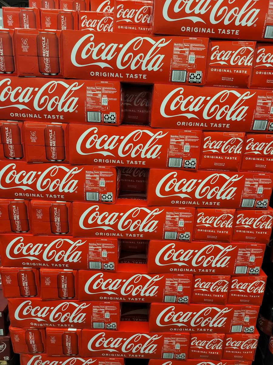 COCACOLA 12 CANS   100 CASES AVAILABLE