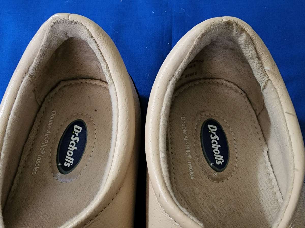 Dr Scholls Womens Flats Shoes Double Air Pillo Insole Leathe