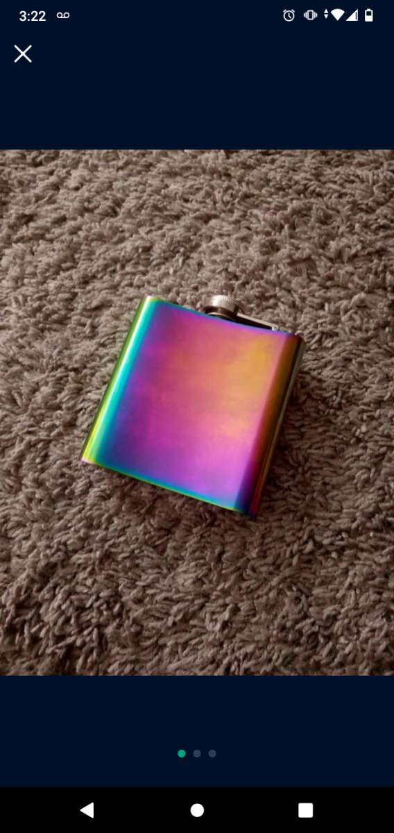 Neocrhrome Stainless Steel 6oz Flask