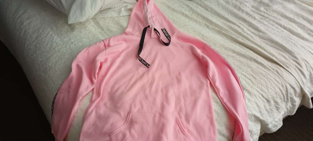 Pink hoodie