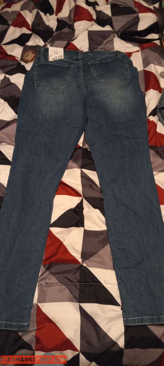 stretchy blue jeans for women