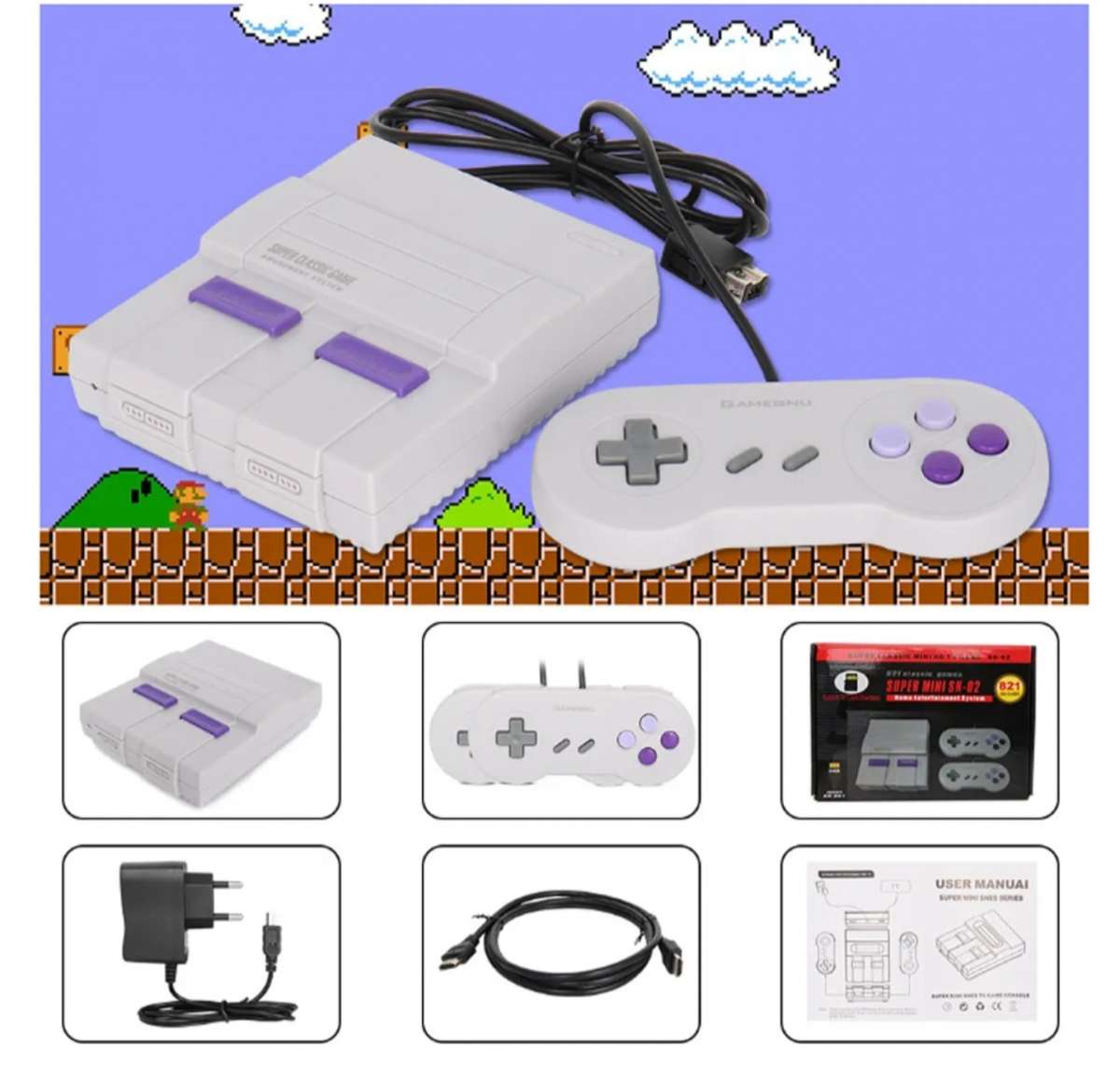 Retro Inspired Game Console With HDMI  821 Games Loaded