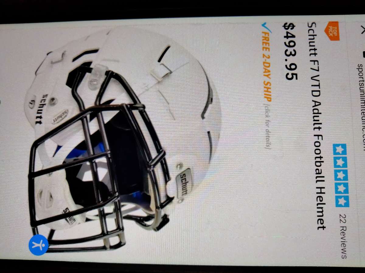 Schutt football helmet youth size M