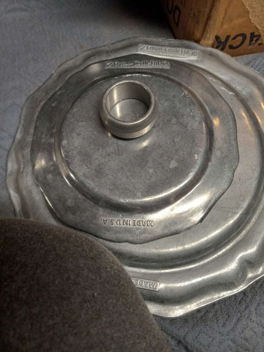 vintage pewter dishes