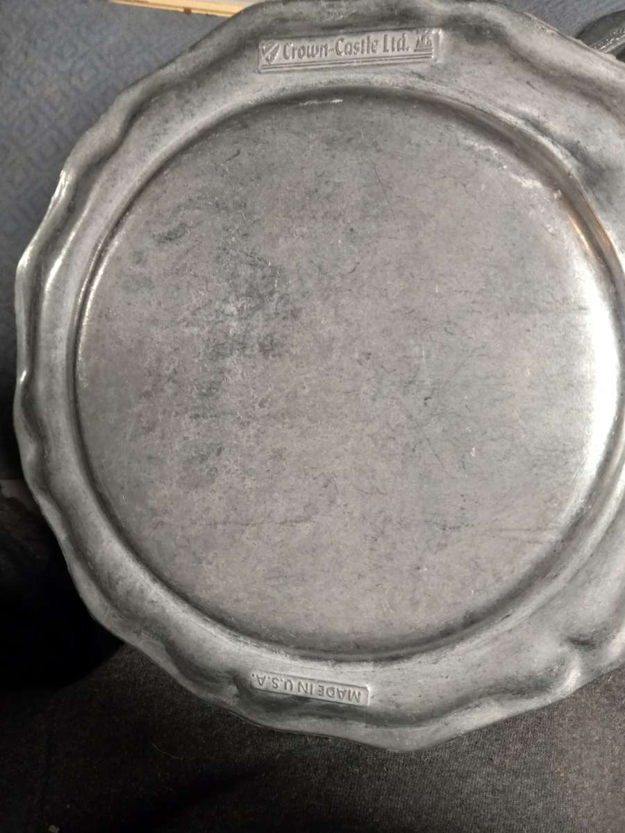 vintage pewter dishes