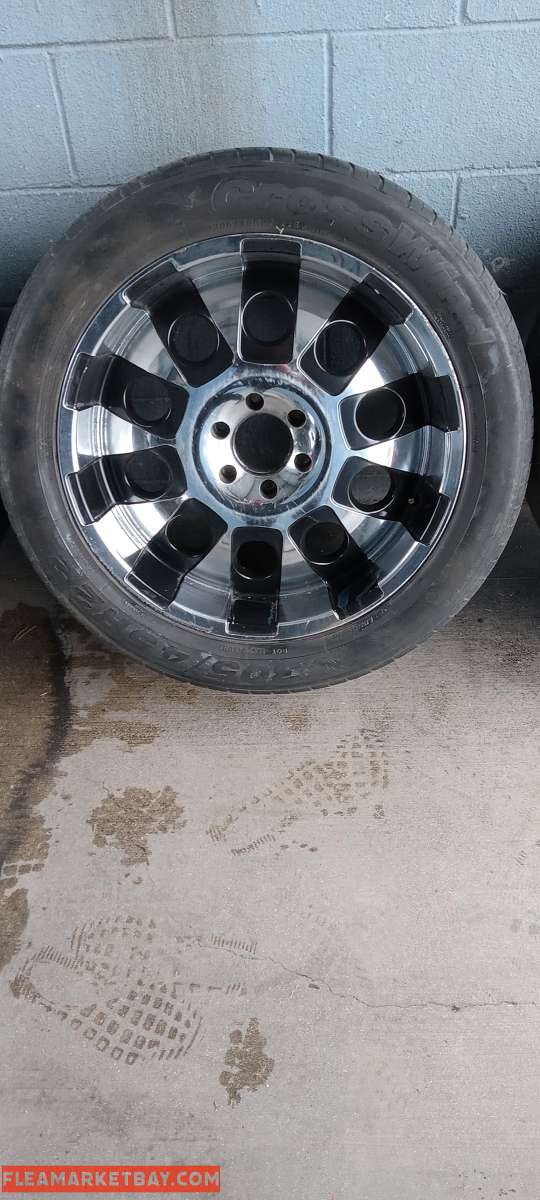 six lug 22 inch chromolly wheels and tires