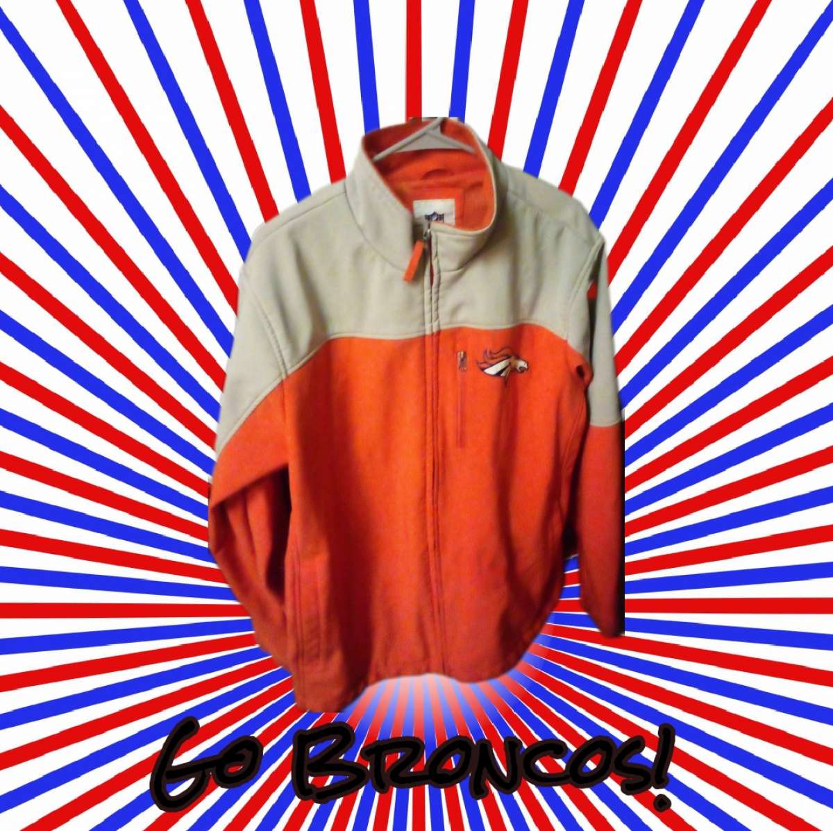 Mens XL Broncos Softshell Jacket Gently Used