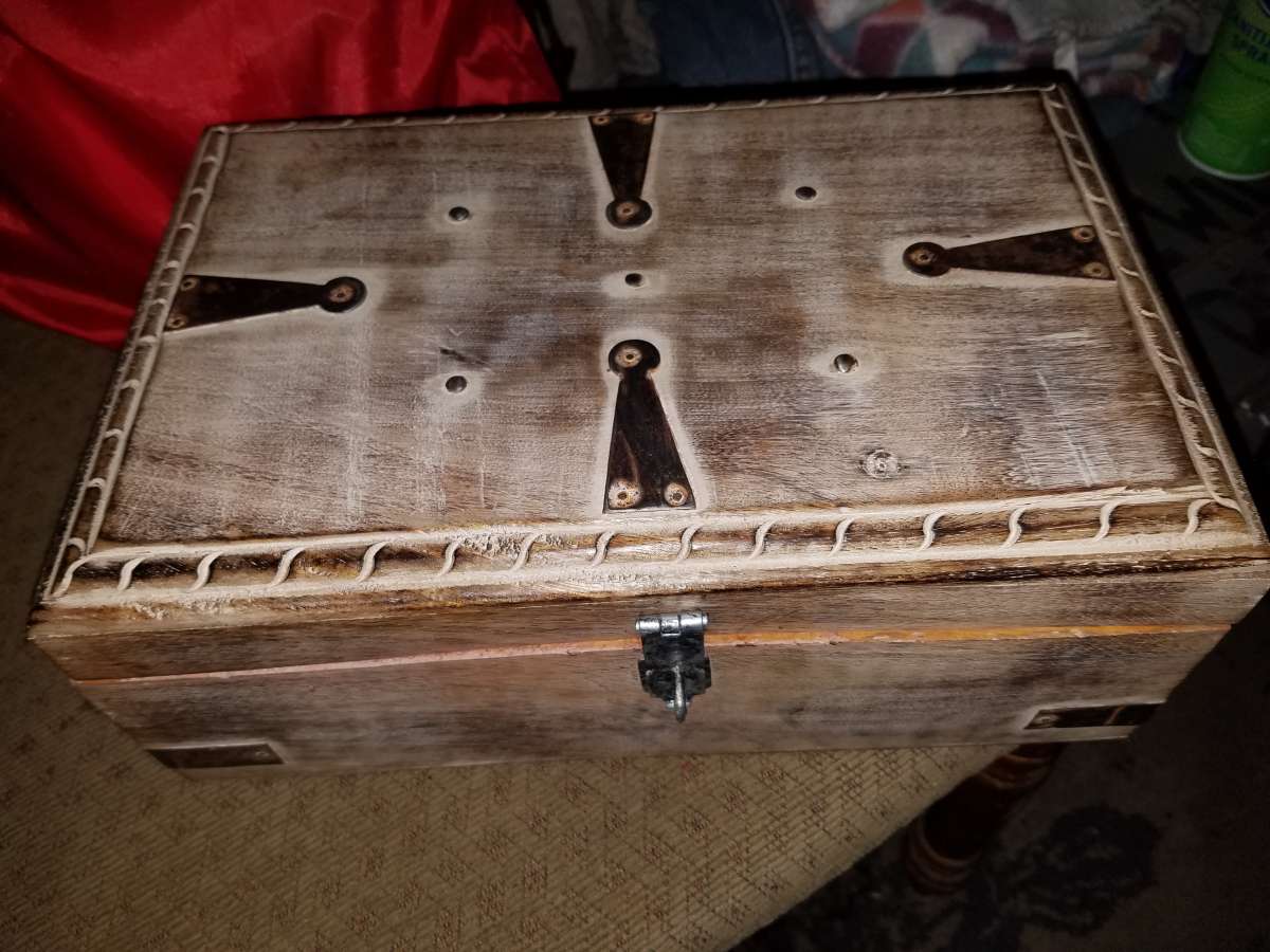 set of 3 Vintage Style wood boxes