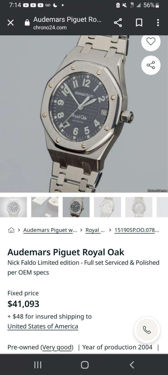Audemars Piguet Royal Oak watch