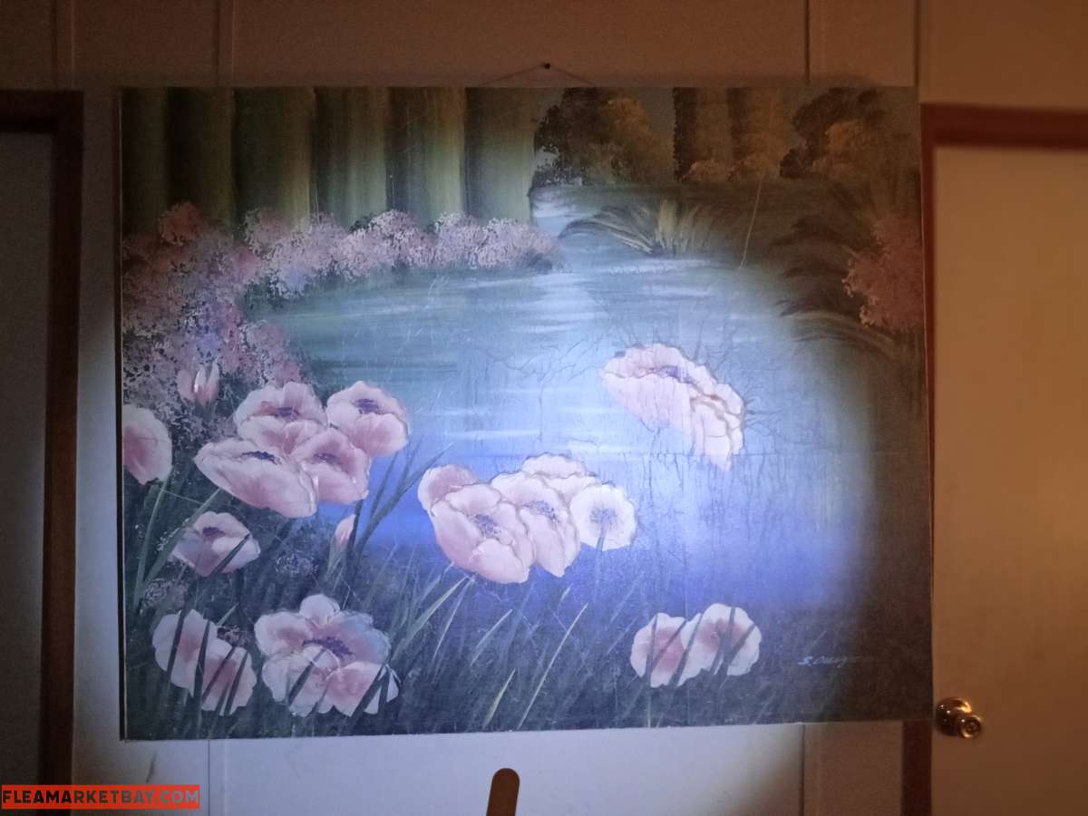 pink flowers by the Pond