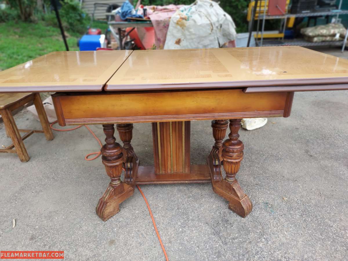 art deco original finish enamel top table