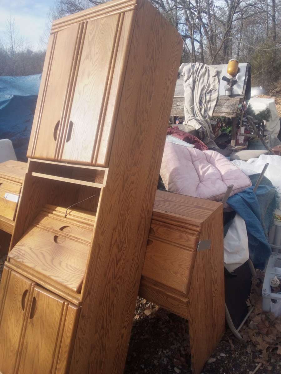 cabinet with writing desk