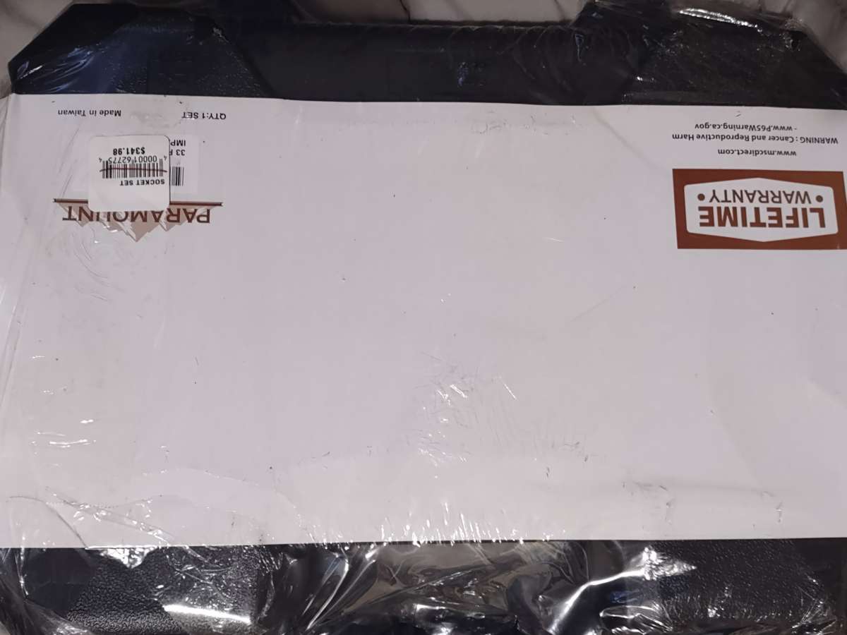 33 piece Paramount 12Dr socket set