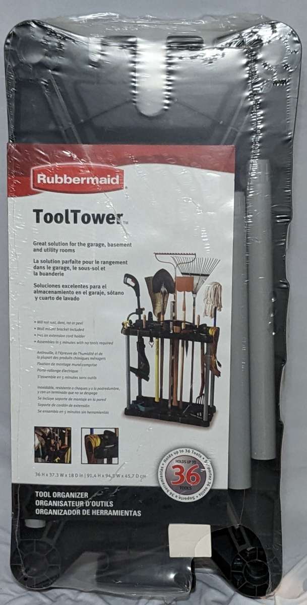 Rubbermaid tool tower holds up to 36