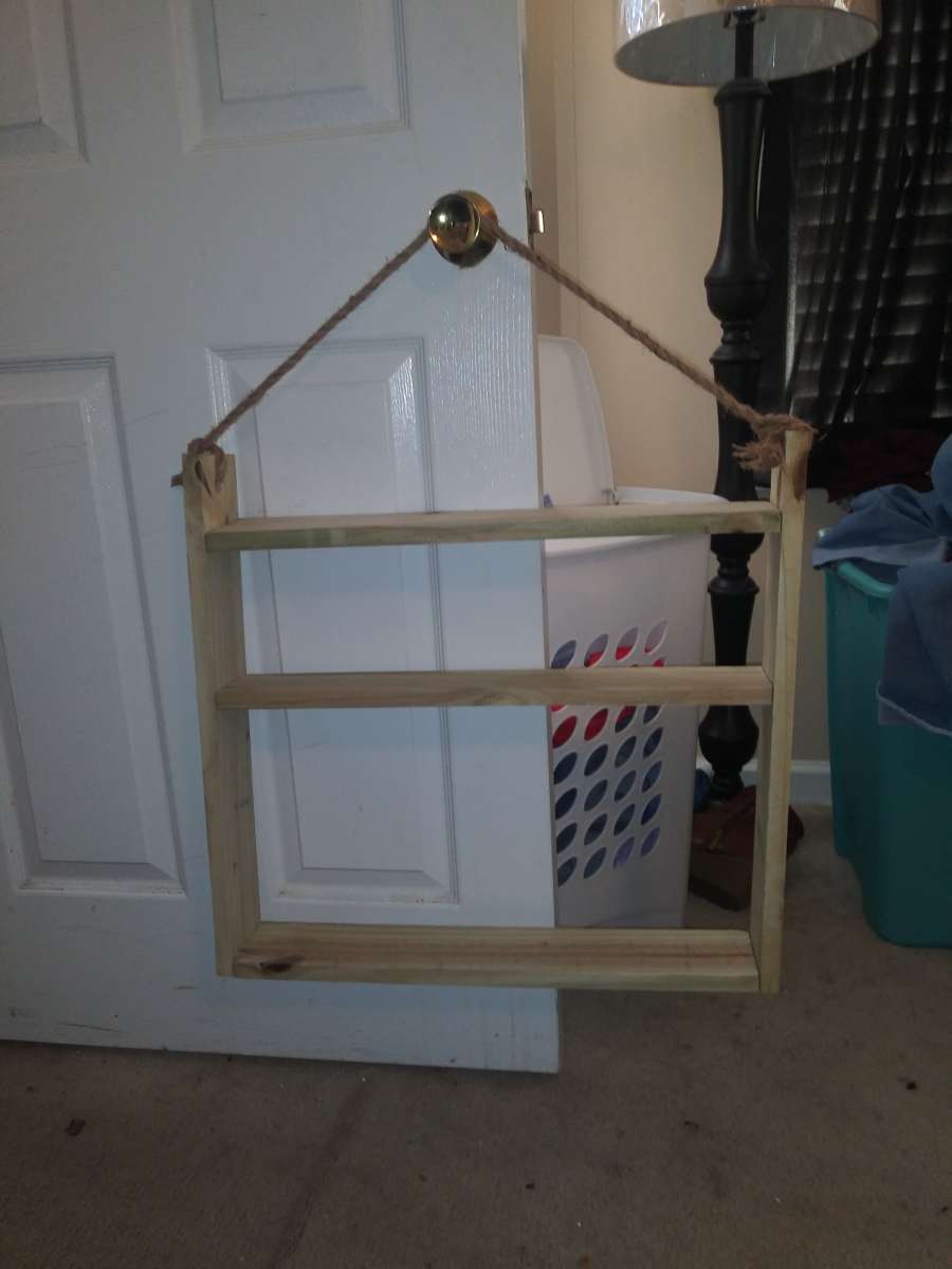 Hanging Shelf with rope and hook