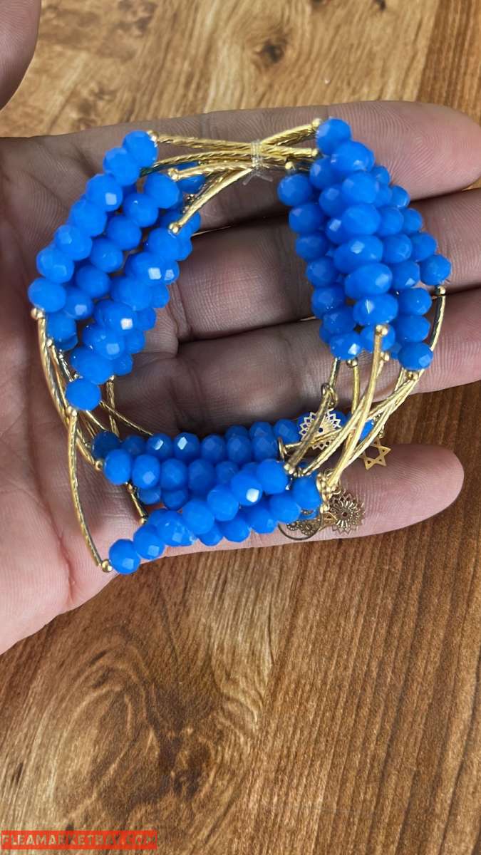 GoldPlated Crystal Semanario Bracelet set