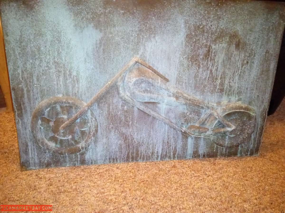 framed copper hand made chopper every piece is hand crafted