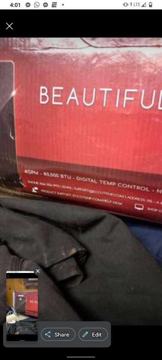 eccotemp tankless hot water heater