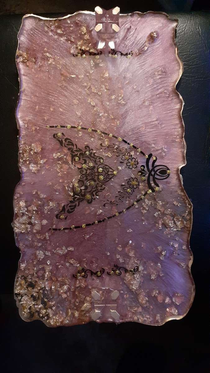 custom resin vanity trays