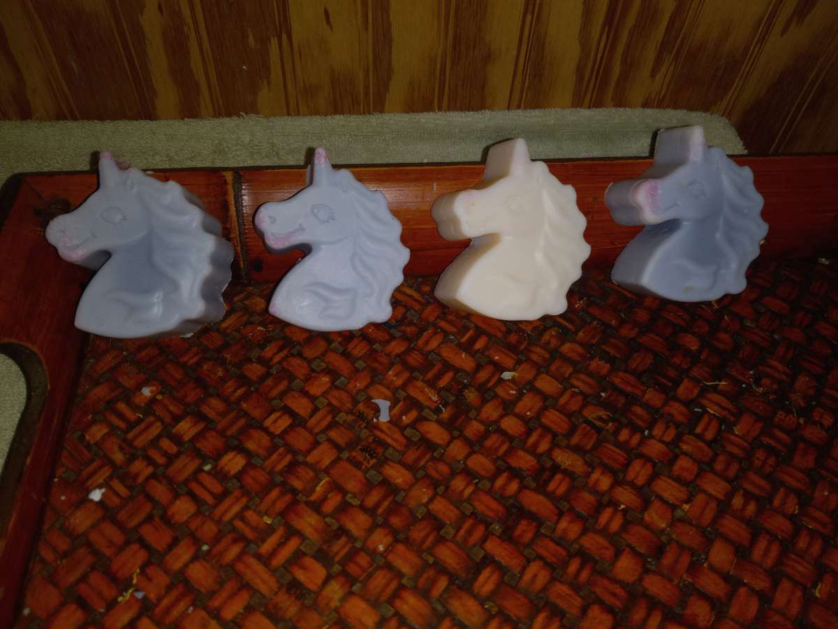 homemade unicorn kids soap