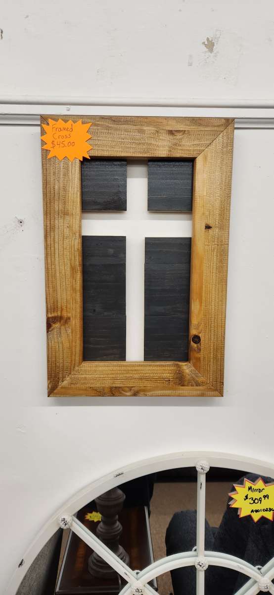 handmade wooden cross wall decor