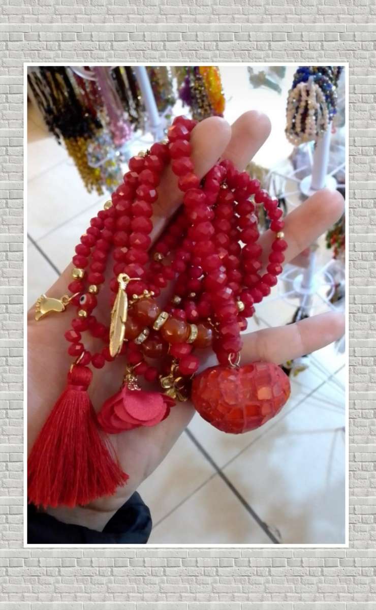 Crystal Beaded Semanario Bracelet set