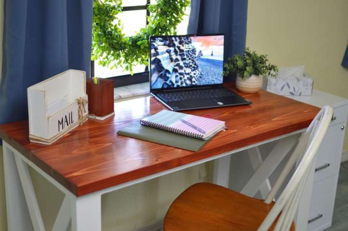 Farmhouse wooden desk