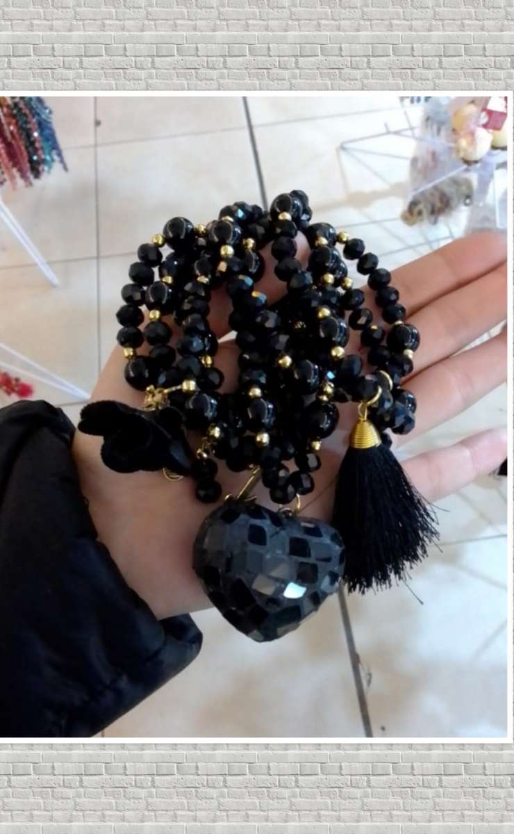 Crystal Beaded Semanario Bracelet set