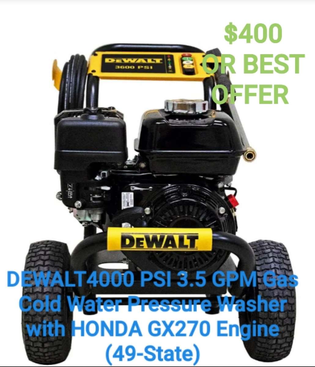 DEWALT 3600 PSI GAS POWER WASHER