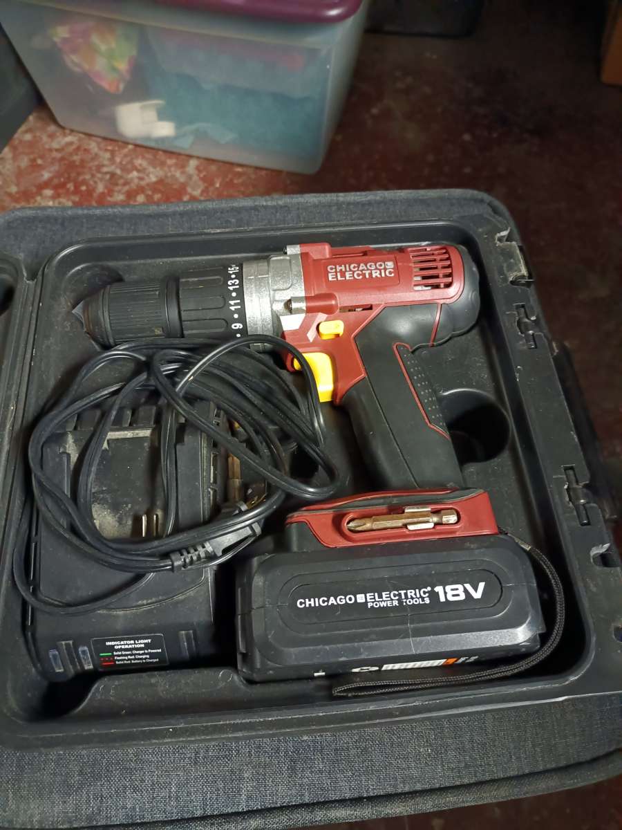 Chicago Electric Drill 18V
