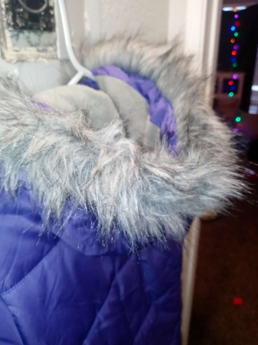 Girls Purple Puffer Jacket