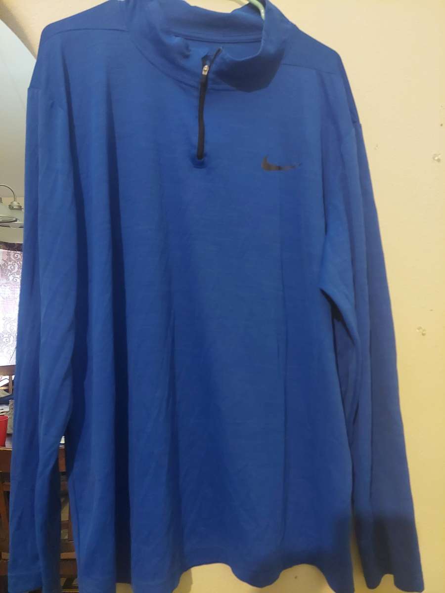 Nike blue dry fit sweater for men