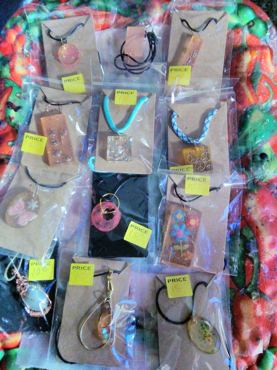 custom resin necklaces