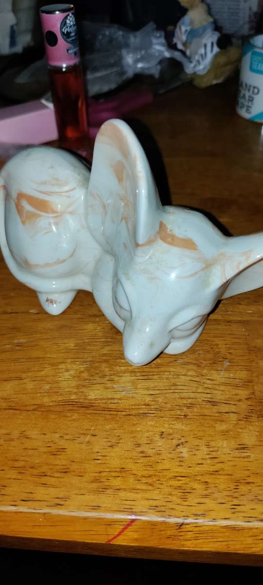 vintage Tennessee clay mouse figurine