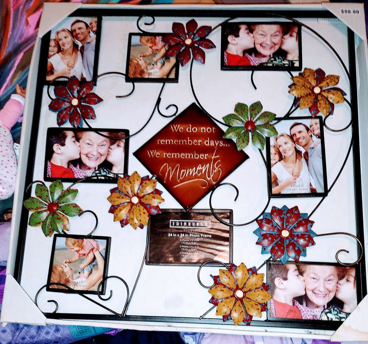 a family picture frame all connected together