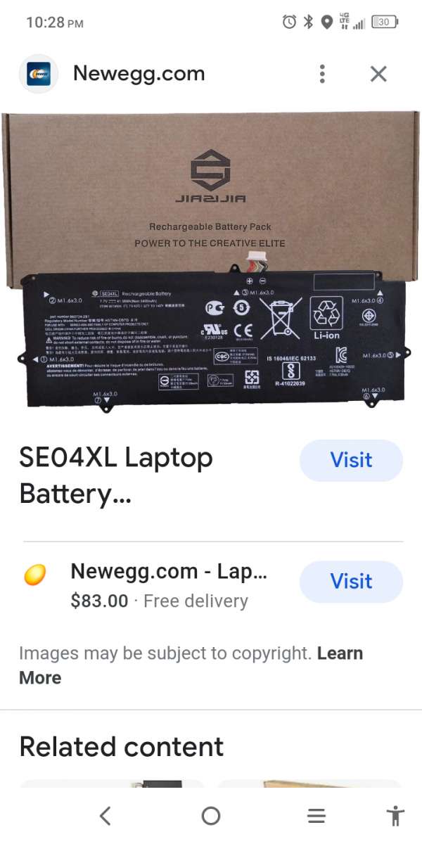 battery and accessories