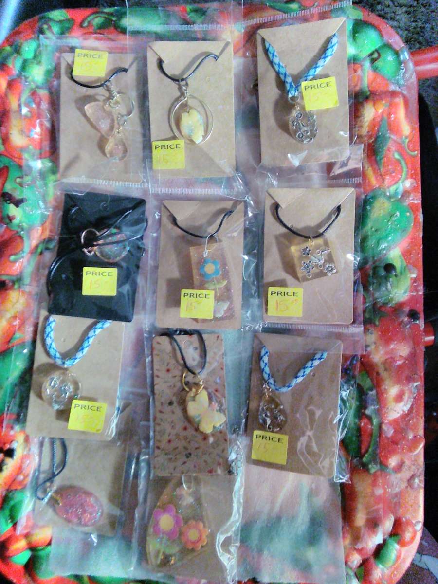custom resin necklaces