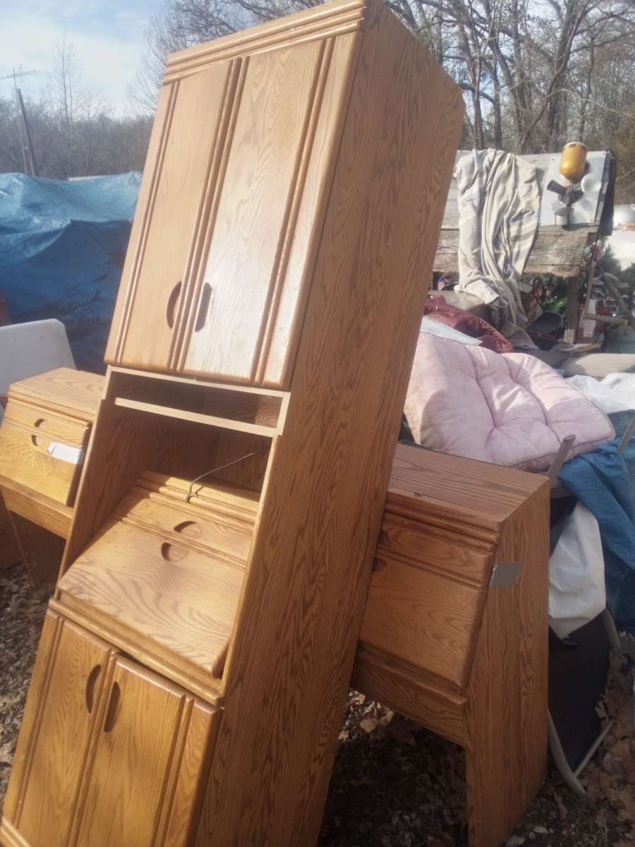 cabinet with writing desk
