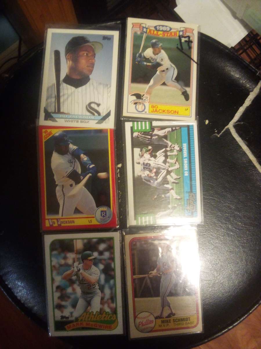 six bo Jackson cards All are in excellent condition