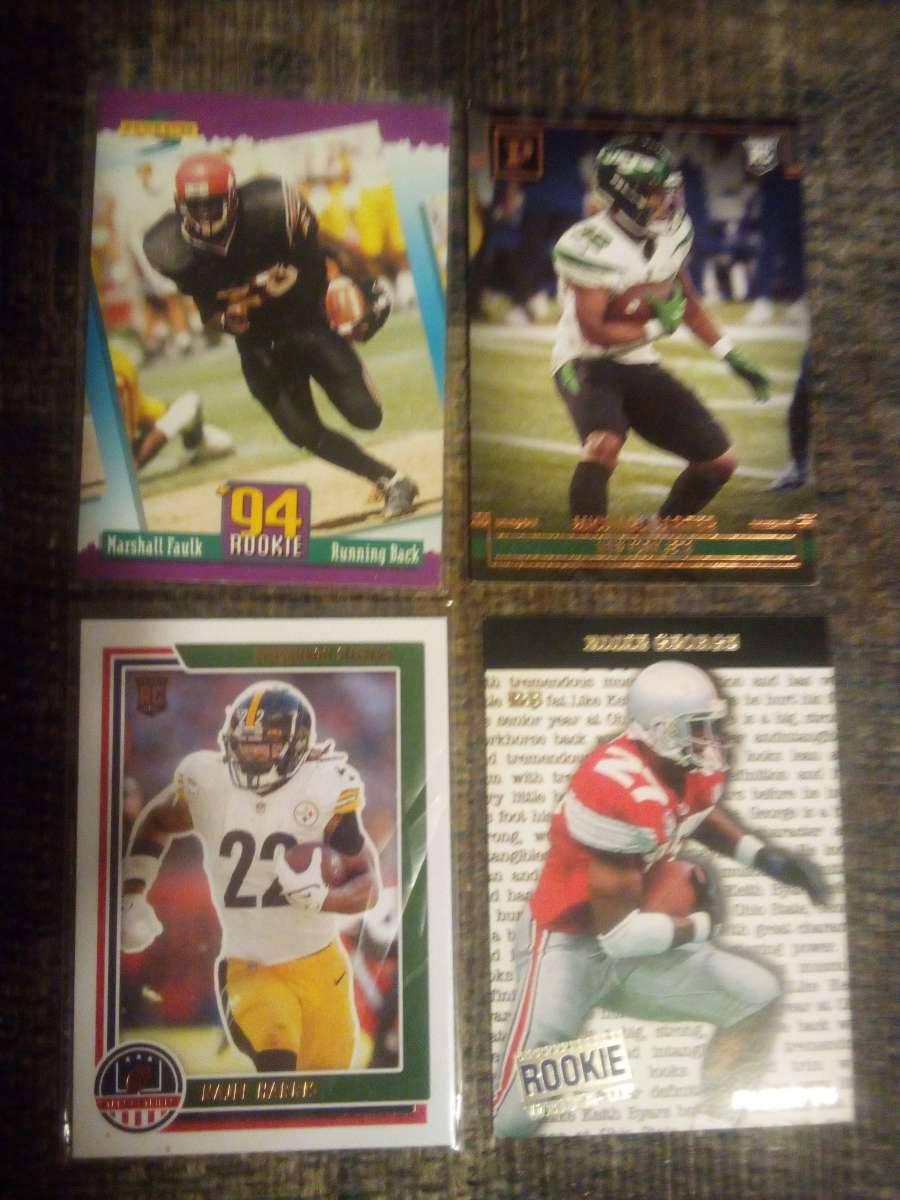 four good running backs RC cards