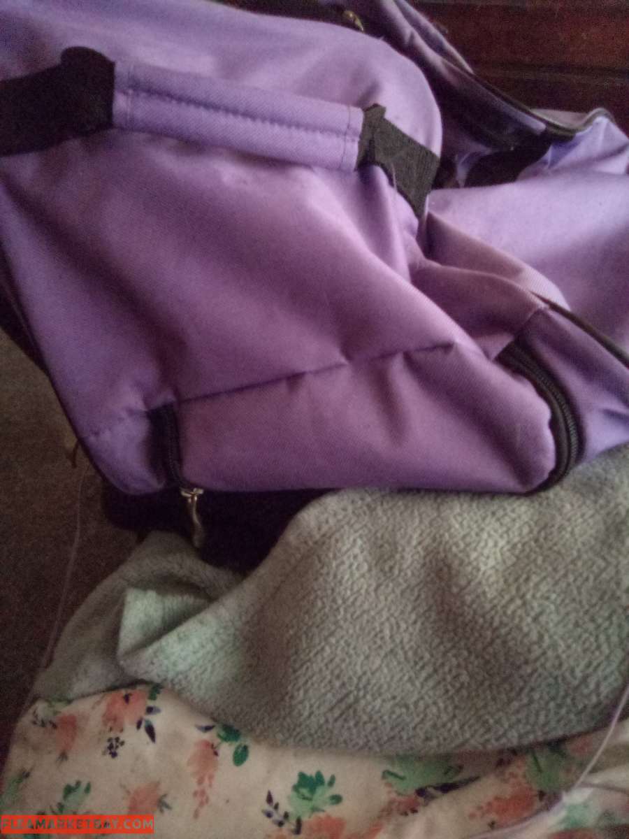purple gym bag